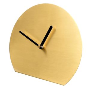 Skrivbordsbordsklockor Nordic Silent Clock Klockor Ornament Guldmetall Heminredning Rosa Desktop Sovrum Inredning Presentidéer