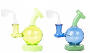 Vintage Pulsar 5INCH Ball Glass BONG Hookah Smoking Pipes Oil Burner with bowl or Banger can put customer LOGO