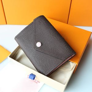Men Wallets Women Card Holder Luxurys Designers small bags Purse Coin Credit Portafoglio Portefeuille VICTORINE WALLET For Leather276M