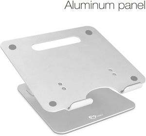 Justerbar aluminium laptop står för MacBook