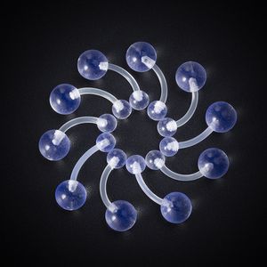 Acrylic Belly Piercing Flexible Navel Ring Bar Belly Button Rings Stud Sexy Barbell for Women Ombligo Body Jewelry