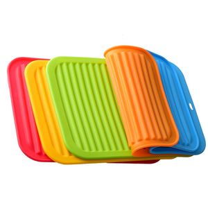 9inch*11inch Large Rectangle Hot Pot Mat Heat Resistance Silicone Trivet Mat High Tempeture No Slip Hot Insulation Mat