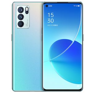 オリジナルOPPO RENO 6 PRO 5G携帯電話12GB RAM 256GB ROM MTK Dimense 1200 64.0MP Android 6.55インチAMOLEDフルスクリーン指紋IDフェイスNFC 4500MAHスマート携帯電話