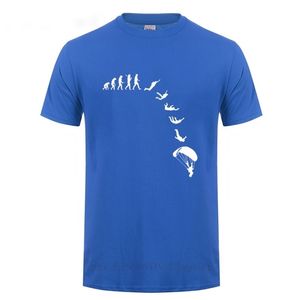 GO Skydiving Evolution Camiseta Engraçado Birthday Presente Para Homens Masculino Verão Manga Curta O Pescoço Casual Streetwear T-shirt T-shirt T-shirt 210714