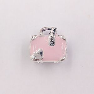 925 Sterling Silver Bridal Jewelry Zestaw do Wedding Making Kit Pandora Pink Travel Bag DIY Charm Bransoletka Teen Girl Gifts Women Chain String Naszyjnik Naszyjnik 798063EN124