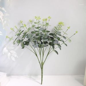 Başkanlar Okaliptüs Buketi Yapay Ağaç Dalları Düğün Ev Dekorasyon DIY Çiçek Düzenleme Faux Plant1