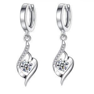 Dynda Żyrandol Kobiety Koreański Pendientes Long 925 Sterling Silver Kolczyki Diskull Moda 2021 Drop Wedding Jewelry NY1142