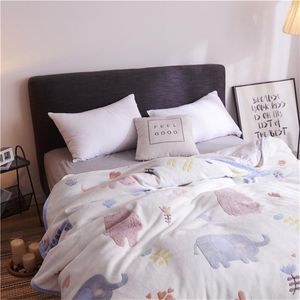 Blankets 3D Magic Printed Blanket 2021 Spring Elephant Throws 200*230cm Kids Home Bed Nap Cover Boys Girls Warm Flannel Fleece Sheet