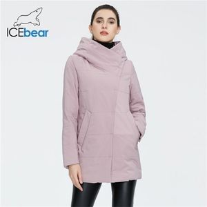 秋の女性のコート防風の暖かいショートジャケットジッパーのデザインファッションパーカー婦人服GWC20508I 210923