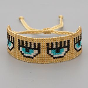 Go2boho turkiska onda ögonarmband för kvinnor miyuki armband mexikanska smycken pärla smycken handgjorda vävt pulsera femme mode