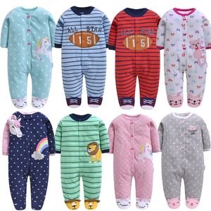 Neugeborene Kleidung Overall Fleece Overalls Säuglinge Baby Jungen Winterkleidung Pyjamas Kleinkind Kostüm 210309