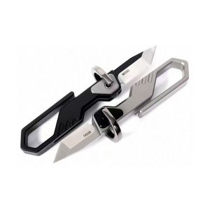 Mini-Schlüsselanhänger-Taschen-Klappmesser M390-Klinge TC4-Titanlegierungsgriff Taktisches Rettungs-EDC-Überlebenswerkzeug Messer a3877