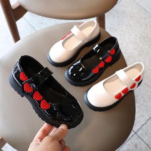 Flat Shoes Fashion Children's Children Dress Leather 2021 School Party Little Girl Princess 3-12 Years Old