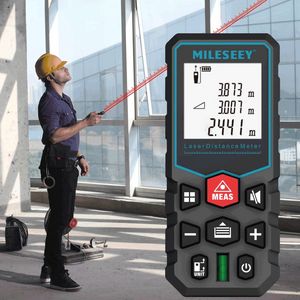 Werkzeuge Zur Messung. großhandel-MilesEEY Laser Entfernungsmesser Elektronische Roulette Digital Tape Rangfinder Trena Metro Range Finder Messwerkzeug