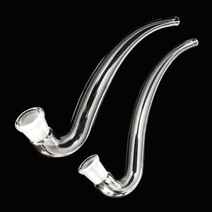 Glas J-Hook-Adapter 14mm 18mm weibliche Gelenk J Hooks Rauchzubehör für Glasasche Catcher Schalen Wasser Bongs Glasrohr Bong Öl Rig