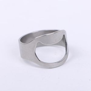 Good Quality RING Beer Bottle Opener Silver Stainless Steel Metal Finger Thumb Keyring Bottle Opener