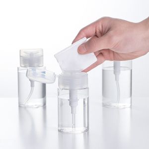 Nail Polish Makeup Remover Water Liquid Alcohol Pressing Bottle Travel Push Down Empty Pump Container Makeup Refillable Dispensers Storage Bottles HY0292