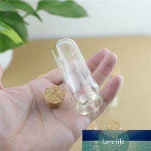 24 pieces 45ml 30*90mm Corks Glass Bottle Stopper Crafts Glass Jars Mini Transparent Empty DIY Small Vial Bottles