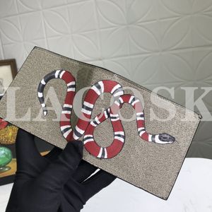2022 Genuine Leather Men Designer Wallets Woman Short Purses Bag Classic Tiger Animal with Lettter Top Quality with Box297s