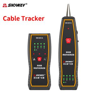 SnDway Handheld Network Cable Tracker RJ45 Tester LAN Finder RJ11 Locator Ethernet Wire Line Sequence Indicatore Wiremap Test
