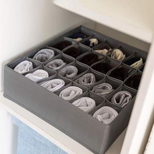 Depolama çekmeceleri katlanabilir dolap organizatör iç çamaşırı pamuk kutusu çoraplar sütyen külotlu ev