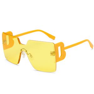 Persoonlijkheid Jumpsuit Zonnebrillen Heren en Dames Europese en Amerikaanse Trend Eendelige Infinity Ocean Lens-zonnebril