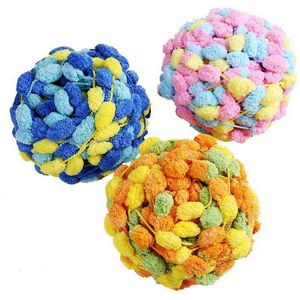 1 PC Hurtownie Gruby Wełniany Big Soft Rainbow Pomieć Ręcznie Dzianie Crochet Przędza DIY Kocowe Poduszki Kolorowe Pompom Gwint FZ27 Y211129