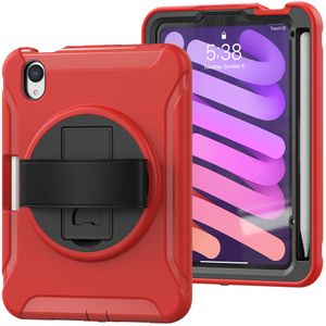 3W1 Kickstand Wplatanie Wytrzymały Heavy Duty TPU + PC Hybrid Cover Case do iPada Mini 6 5 4 3 2 1 Samsung T220 T290 T307