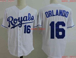 Homens para homens jovens Paulo Orlando Baseball Jerseys Stitched Personalize qualquer nome N￺mero Jersey XS-5XL