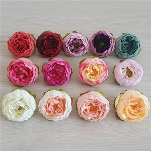 Artificial Flowers Silk Peony Flower Heads Home Party Wedding Decoration Supplies Simulation Flower Head DIY Garland Wall Archway 187 S2