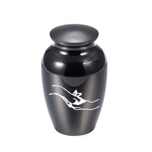 Aluminum alloy Cremation Urns Pendant Paws Ashes Keepsake Pets Memorial Mini Funeral Memorial Jar