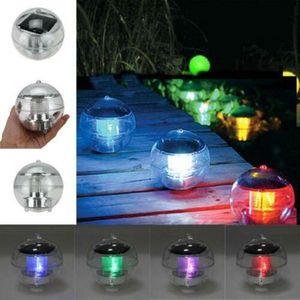 Outdoor Floating Underwater Ball Lamp Swimming Pool Party Night Light Automatic Sensor Solar Powered Color Changing Waterproof D5.0