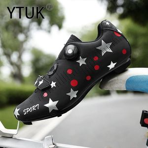 YTUK Professionelle Straßenschuhe Mann MTB Bike Pro Race selbstsichernde Fahrradschuhe SPD Cycle Flat Cleat Schuh Fahrradschuhe