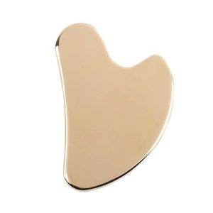 Beauty Face Care Pure Copper Gua Sha Tool Brass Guasha Board Acupuncture Scraping Massage Eye Neck Body Anti Wrinkle Skin Care Tools