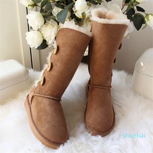 Wholesale waterproof boots women for sale - Group buy Boot Sale Fashion Genuine Sheepskin Leather Snow Boots Natural Fur Winter Waterproof Warm Thick Wool Women