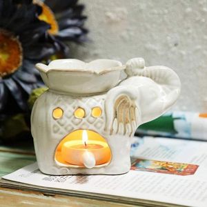 Candle Holders Fragrance Lamp Oil Furnace Bamboo Frame Aroma Home Vase Decoration Holder Candlestick Stove Burn V4P2