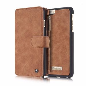 Wallets 2 In 1 Wallet Phone Case For IPhone 6 Plus/6s Plus,genuine Leatherprotection Cover With Zipper Cash Purse And Card Holder1