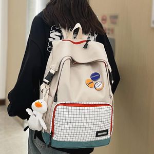 Mochila mulheres homens harajuku nylon faculdade saco macho senhoras viajar fresco escola moda menina menino estudante na moda mulher