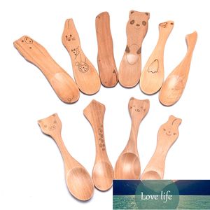 Cute Cat Panda Pig Animal Wooden Spoons for Children Kids Tableware Dinner Soup Feeding Spoon Kitchen Tools Accessories Factory price expert design Quality Latest