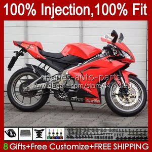 Injection Body For Aprilia red factory RS4 RS-125 RSV RS 125 RR 125RR 06-11 34No.107 RSV-125 RSV125 RS125 R 06 07 08 09 10 11 RSV125RR 2006 2007 2008 2009 2010 2011 Fairings