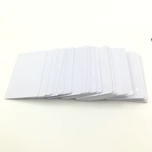 Utskrivbar blank sublimering pvc kort plast vit id visitkort för kampanj gåva namn kort fest skrivbord nummer tagg rrd13320