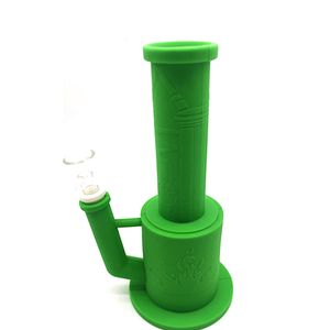 Mini Shisha Yangın Desen Silikon Bong Su Boruları Nargile Taşınabilir Dab Rigs Ayrılabilir Kırılmaz Sigara Yağ Konsantresi