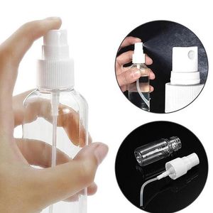 Wholesale vazio 120ml claro pet perfume plástico bomba spray garrafa 4oz pulverizador recipiente com tampa branca