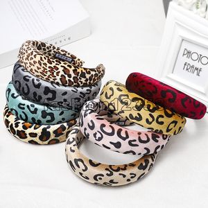 Moda Sünger Leopar Saç Bantları Kadınlar Kızlar için Kafa Hairband Saç Aksesuarları Haarband Bandeau Cheveux Diademas Para