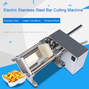 110V/220V Electric Stainless Steel Potato Bar Cutting Machine Vegetable Shredder Fruit Chopper Cutter Potato Chips Machine