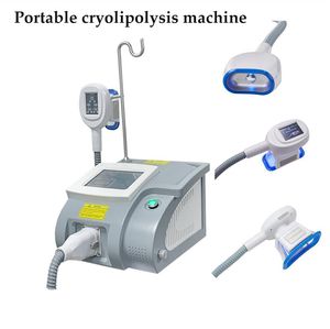 Yeni Taşınabilir Cryolipolysis Yağ Donma Zayıflama Makinesi Serin Kriyo Kriyoterapi Vücut Şekillendirme Yağ Kaldırma Çift Çene Kolu