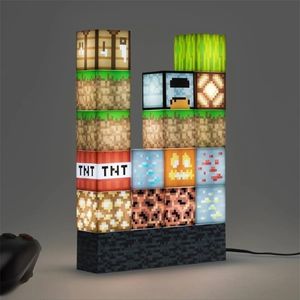 Stitching Light Decoration Building Blocks Lampa USB Power DIY Stacking Block Creative Pixel Patterns Light Decoration Crafts 210727