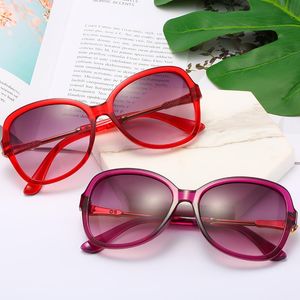 Solglasögon Mode Personlighet Överdimensionerad Ovala Kvinnor Märke Designer Face Lifting Womens Eyeglasses UV400