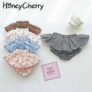 Girl shorts Summer flower pants culottes baby floral pants baby girl shorts cotton shorts 210701