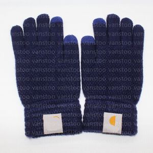 Gebreide handschoenen klassieke ontwerper herfst effen kleur Europese en Amerikaanse brief paar wanten winter mode vijf vinger handschoen